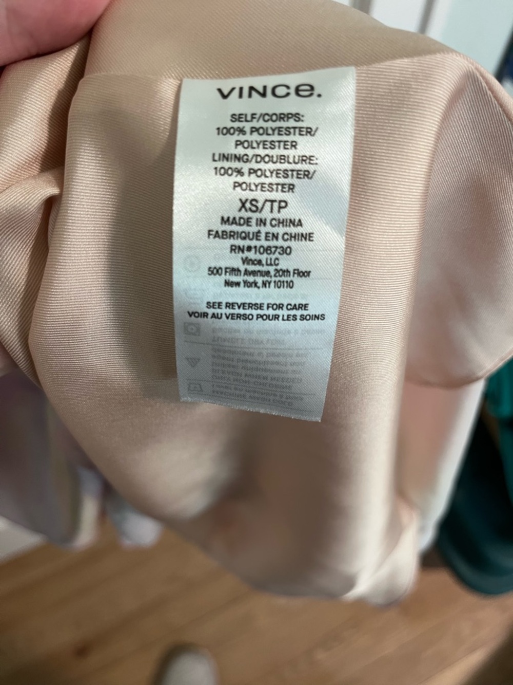 Vince Pastel Ombre rainbow Slip Dress with Spaghetti Straps - Picture 8 of 8